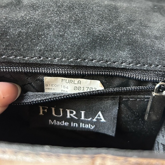 VTG Furla Crocodile-Embossed mini Handbag - Picture 6 of 7